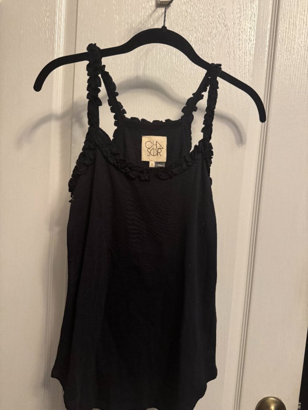 Chaser Smocked Ruffle Cami Tank Top